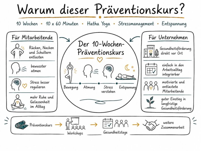 Was Präventionskurs, Gesundheitstag, Teamtag für Mitarbeiter und für Unternehmen positive Effekte hat