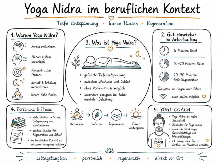 Yoga Nidra im beruflichen Kontext im Rahmen eines Präventionskurs mit Marc Fenner