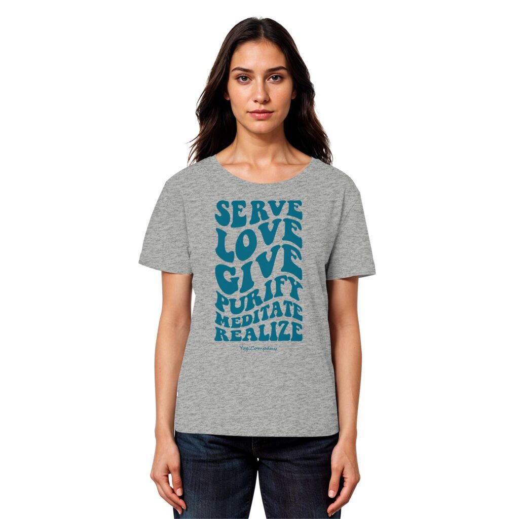 Serve Love Give - petrol - Yoga T-Shirt Damen